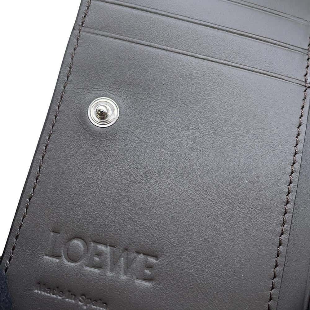 Loewe Puzzle Slim Compact Leather Bifold Wallet - Picture 7 of 9